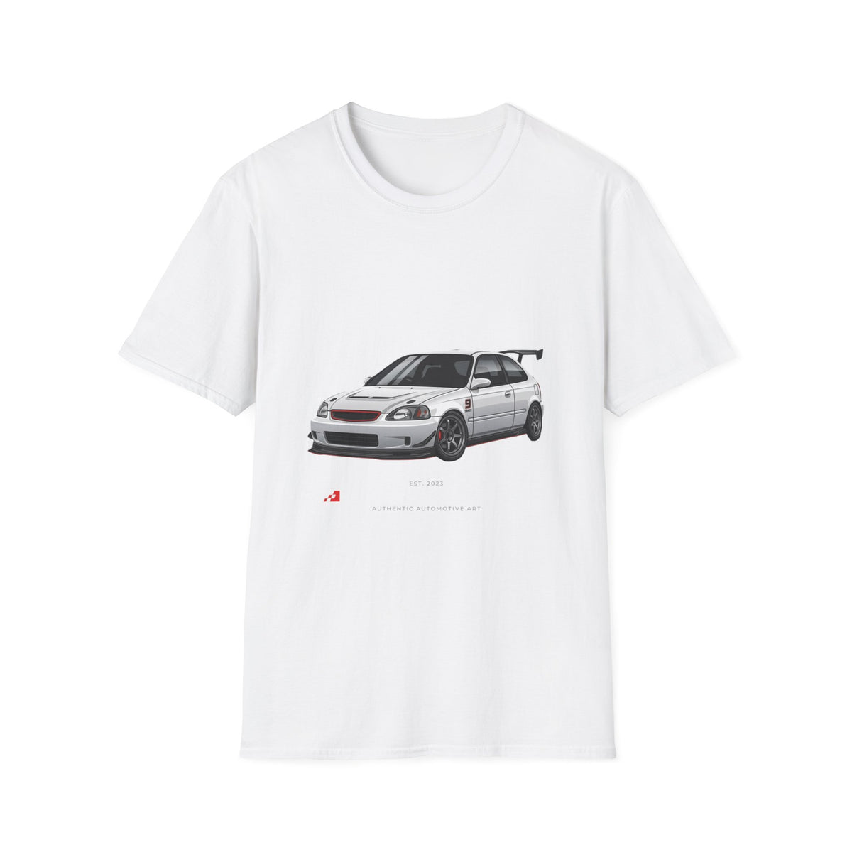 Honda Civic EK Hatchback T-Shirt — JDM Race Car Graphic Tee | MPM Tuning Design