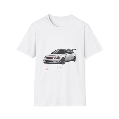 Honda Civic EK Hatchback T-Shirt — JDM Race Car Graphic Tee | MPM Tuning Design