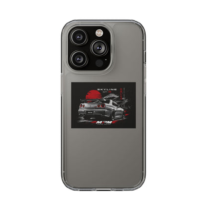 Clear Phone Case — Nissan Skyline GT-R Racing Car Graphic | MPM Tuning Design