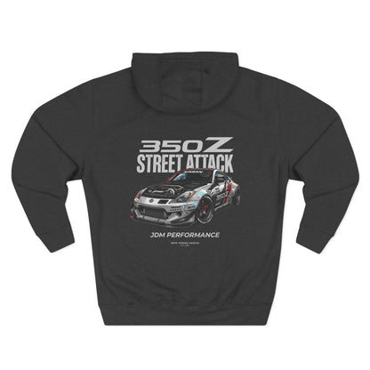 Nissan 350Z Street Attack Hoodie — JDM Racing Car Graphic Fleece | MPM Tuning Design