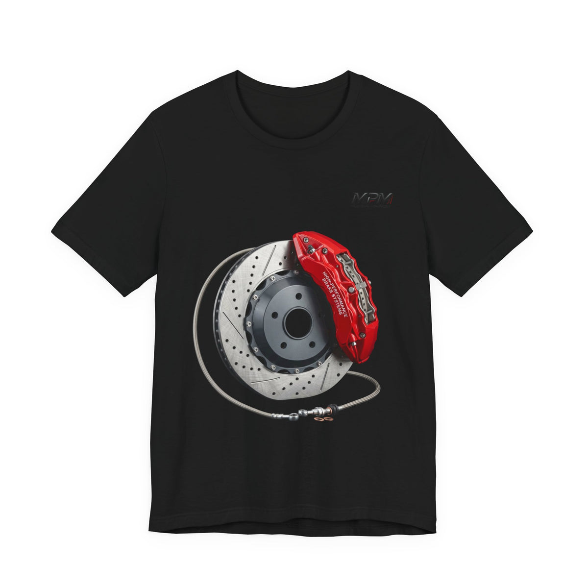 Brake Caliper Graphic Tee — Motorsport Disc Brake T-Shirt | MPM Tuning Design