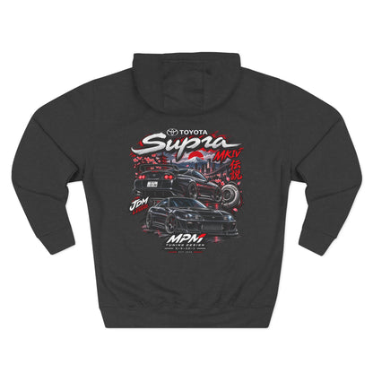 Toyota Supra MK4 Racing Hoodie — JDM Car Graphic Fleece Pullover | MPM Tuning Design