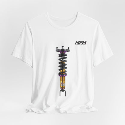 Coilover Shock Graphic Tee — Suspension Tuning T-Shirt | MPM Tuning Design