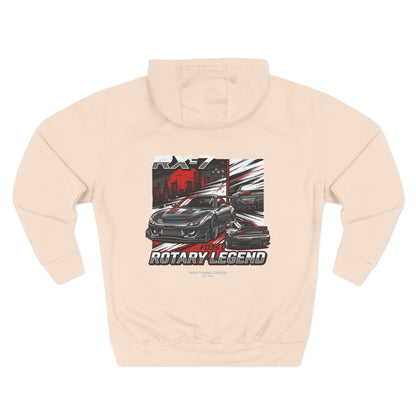 Rotary Legend Graphic Hoodie — JDM Wankel Engine Car Fleece | MPM Tuning Design