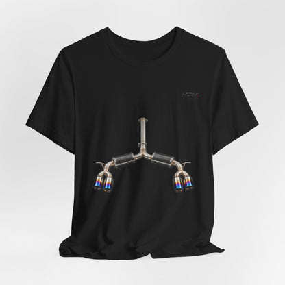Exhaust Tip Graphic Tee — Quad Burnt Tip Muffler T-Shirt | MPM Tuning Design