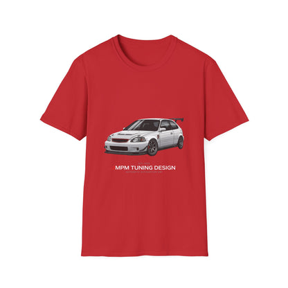 Honda Civic EK Hatchback T-Shirt — JDM Race Car Graphic Tee | MPM Tuning Design