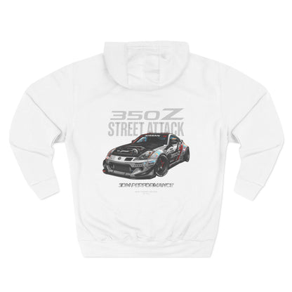 Nissan 350Z Street Attack Hoodie — JDM Racing Car Graphic Fleece | MPM Tuning Design