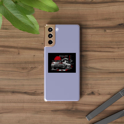 Clear Phone Case — Nissan Skyline GT-R Racing Car Graphic | MPM Tuning Design