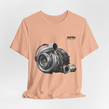 Turbocharger Graphic Tee — MPM Turbo Engine Shirt for Car Enthusiasts