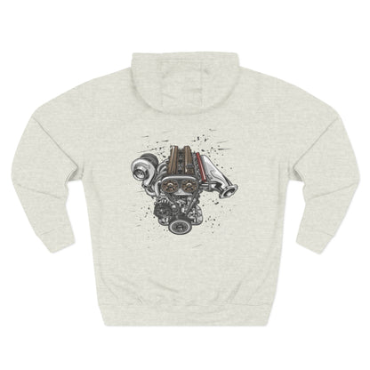 Engine Artwork Hoodie — V8 Motor Graphic Fleece Pullover | MPM Tuning Design