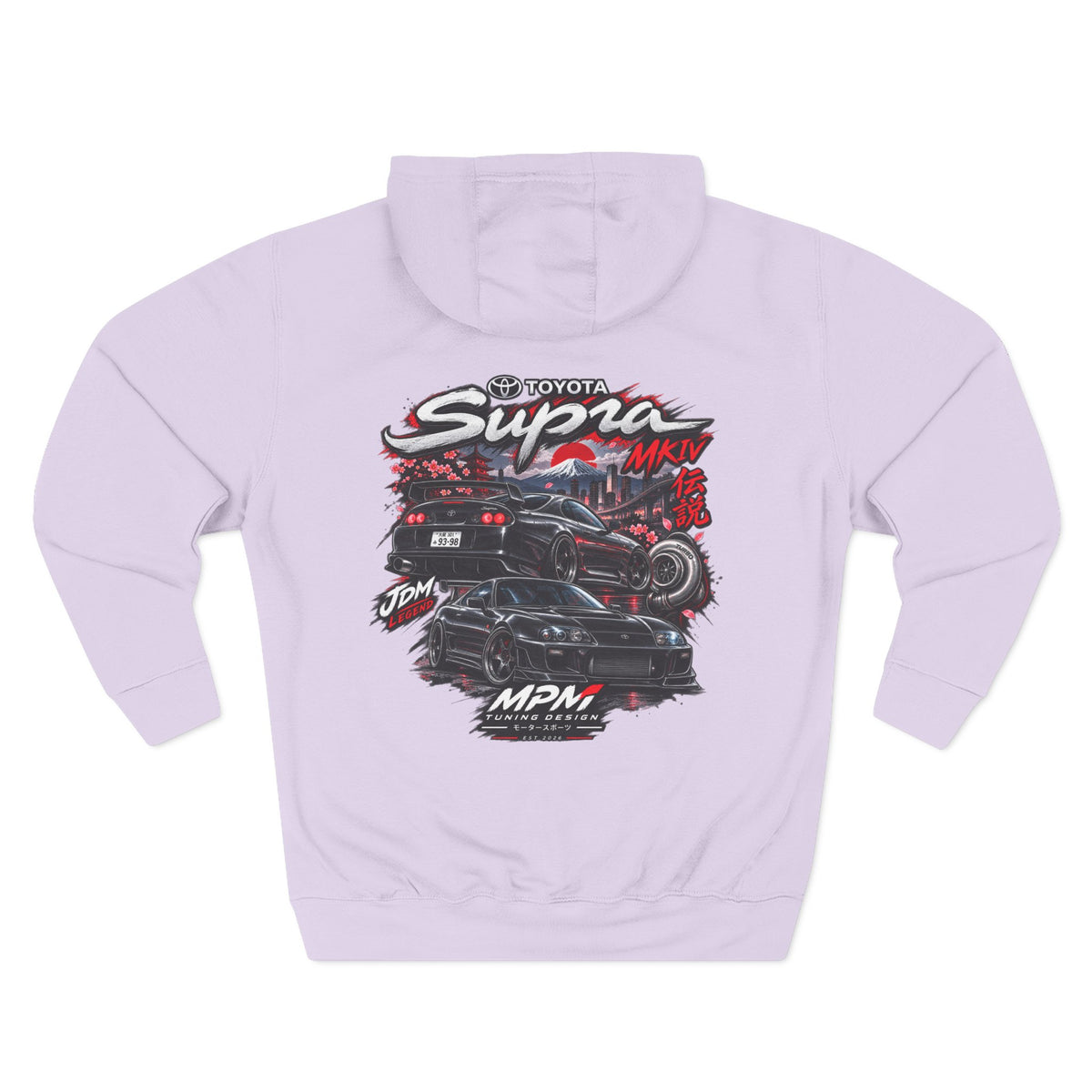 Toyota Supra MK4 Racing Hoodie — JDM Car Graphic Fleece Pullover | MPM Tuning Design