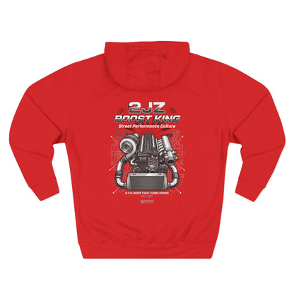 Engineered Torque Hoodie — 2JZ Boosted Racing Graphic Fleece | MPM Tuning Design