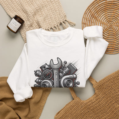 MPM Wrench &amp; Engine Parts Mechanic Crewneck