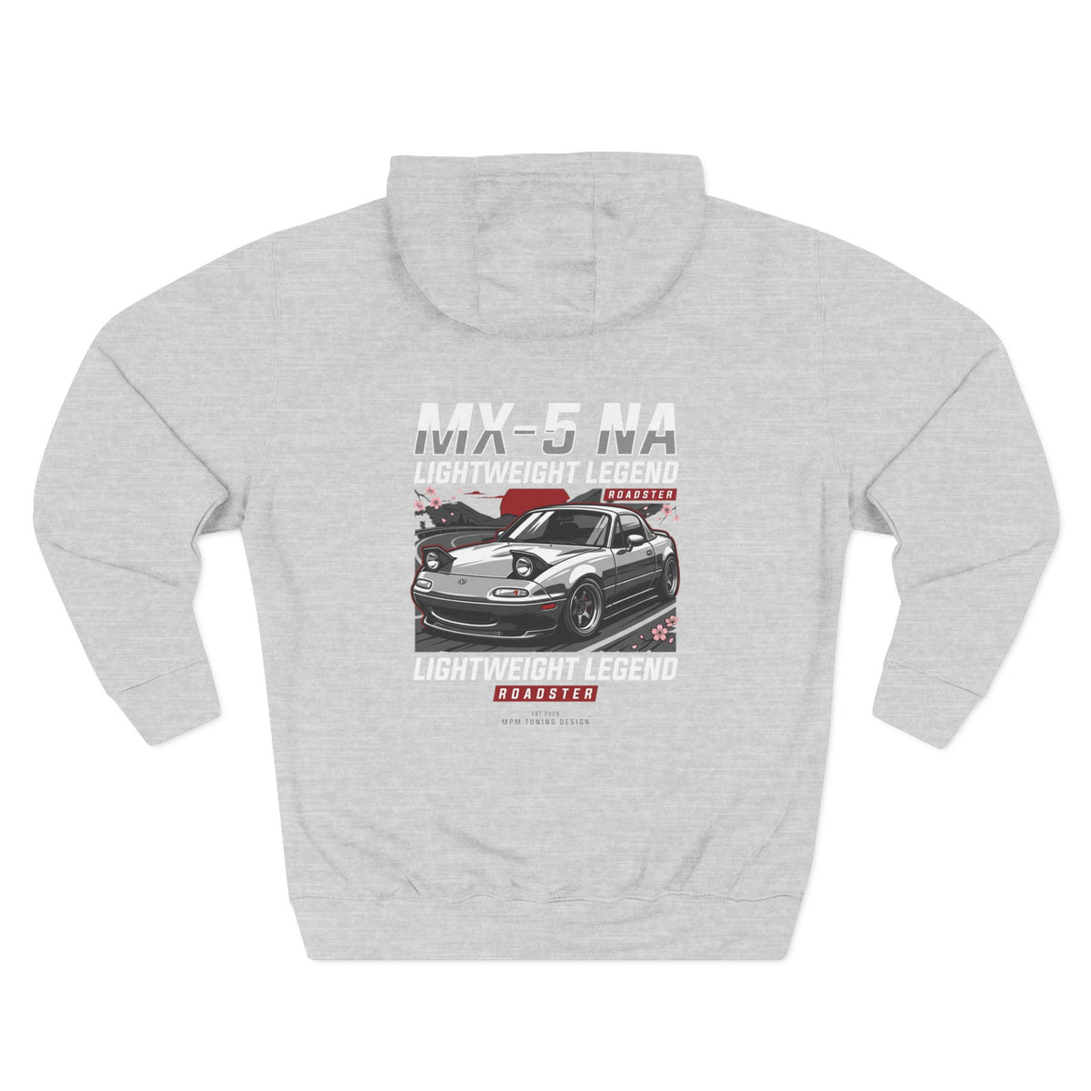 Mazda Miata Racing Hoodie — Retro Sports Car Graphic Fleece | MPM Tuning Design