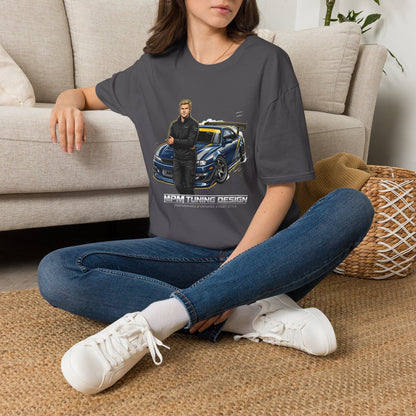 Racing Legend T-Shirt — Illustrated Driver with Performance Sports Car | MPM Tuning Design