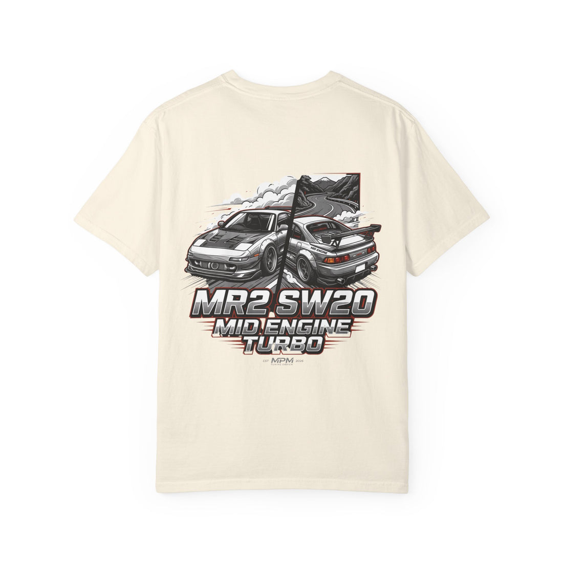Toyota MR2 SW20 Mid-Engine Turbo T-Shirt — JDM Racing Graphic Tee | MPM Tuning Design