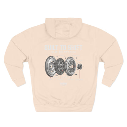 Built to Shift Hoodie — Clutch &amp; Flywheel Mechanic Graphic | MPM Tuning Design