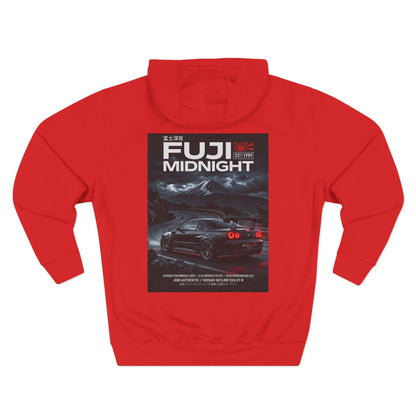 Fuji Midnight Hoodie — Night Racer Graphic Fleece Pullover