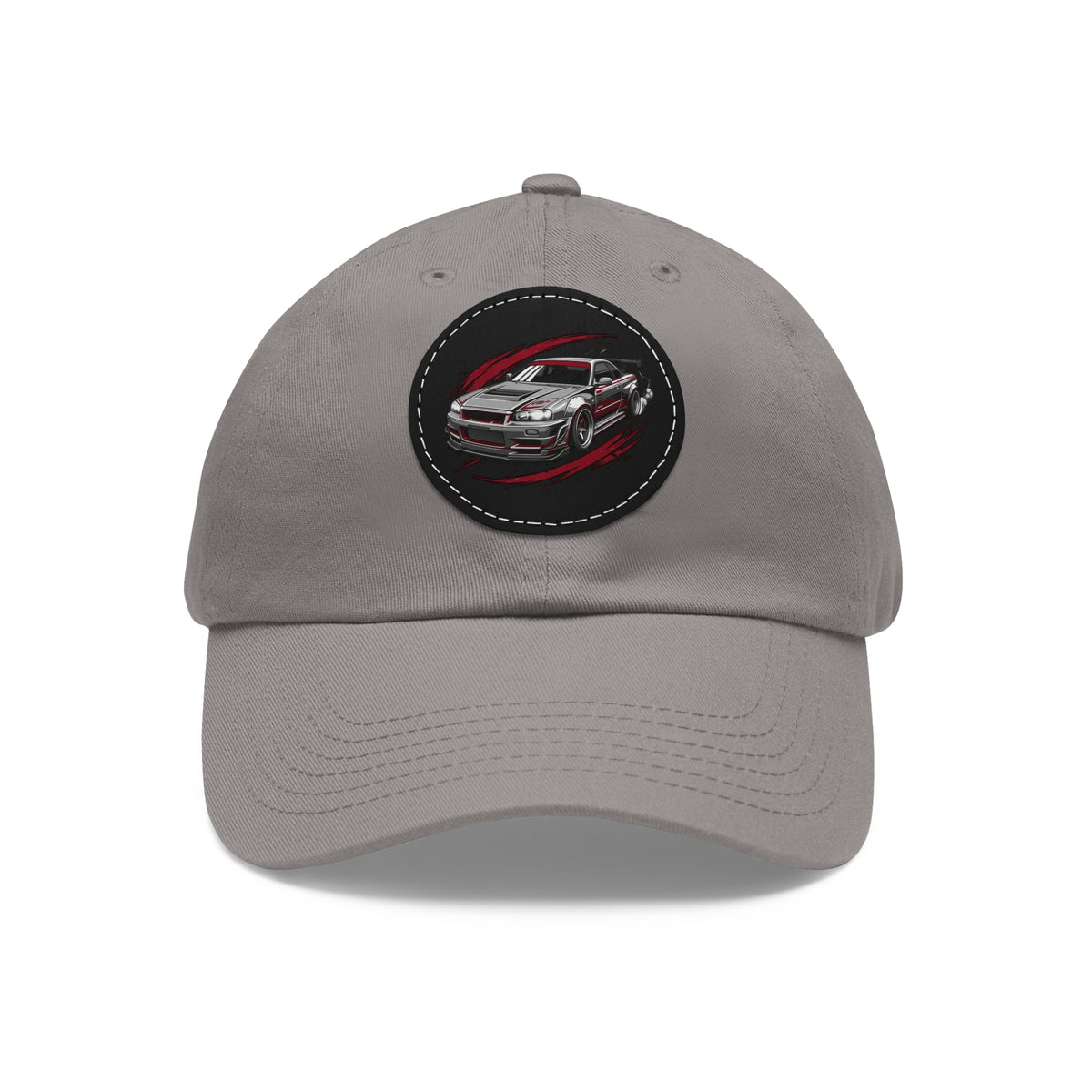 Racing Car Leather Patch Dad Hat — Vintage Sport Sedan Cap | MPM Tuning Design