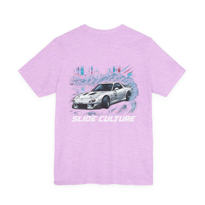 Silver Sports Car Skyline Graphic T-Shirt – MPM Tuning Design