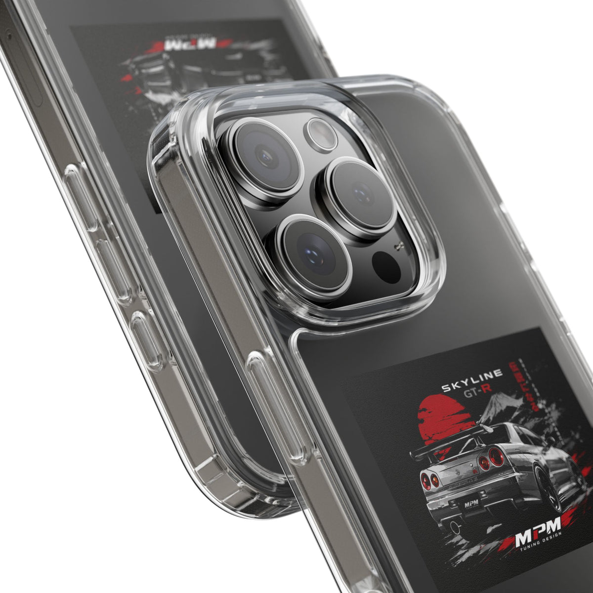 Clear Phone Case — Nissan Skyline GT-R Racing Car Graphic | MPM Tuning Design