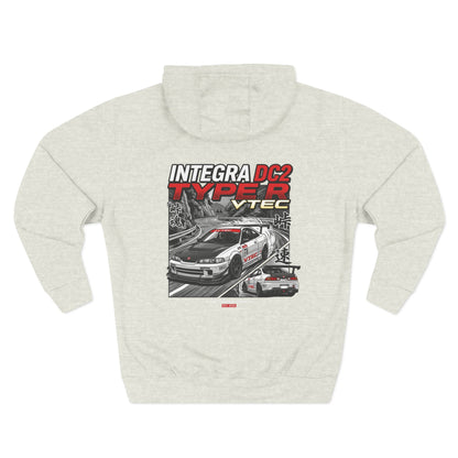 Honda Integra DC2 Type R VTEC Hoodie — Racing Graphic Fleece | MPM Tuning Design
