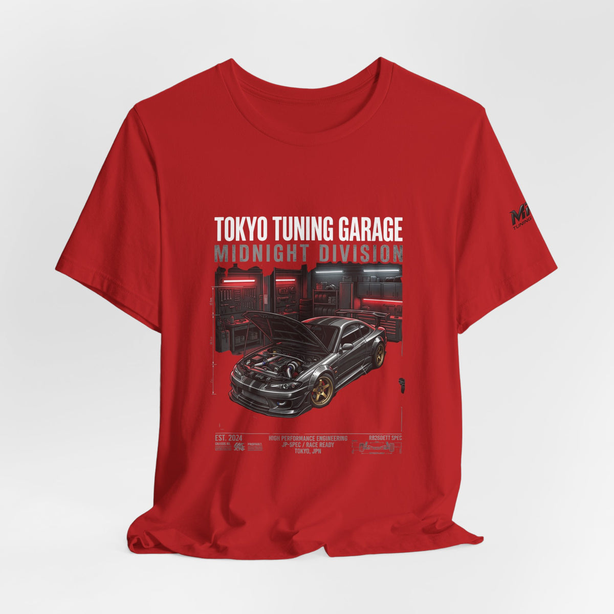 Midnight Division Tee — Retro Racing Graphic T-Shirt