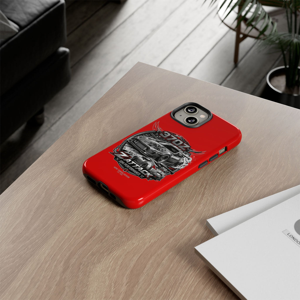 Nissan 370Z Z Attack Racing Phone Case — JDM Performance Sports Car Design | MPM Tuning Design