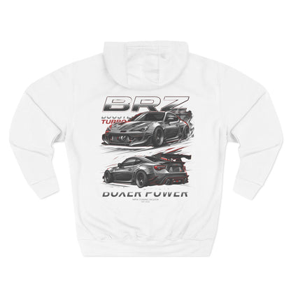 BRZ Twin Turbo Racing Hoodie — Dual Power Car Graphic Fleece | MPM Tuning Design