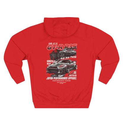 Nissan GT-R R35 Racing Hoodie — Japanese Turbo Sports Car Graphic | MPM Tuning Design
