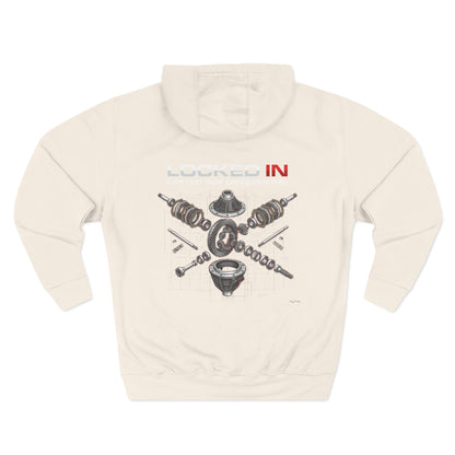 Car Parts Hoodie — Locked In Drivetrain Graphic Fleece | MPM Tuning Design