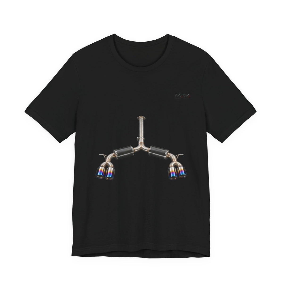 Exhaust Tip Graphic Tee — Quad Burnt Tip Muffler T-Shirt | MPM Tuning Design