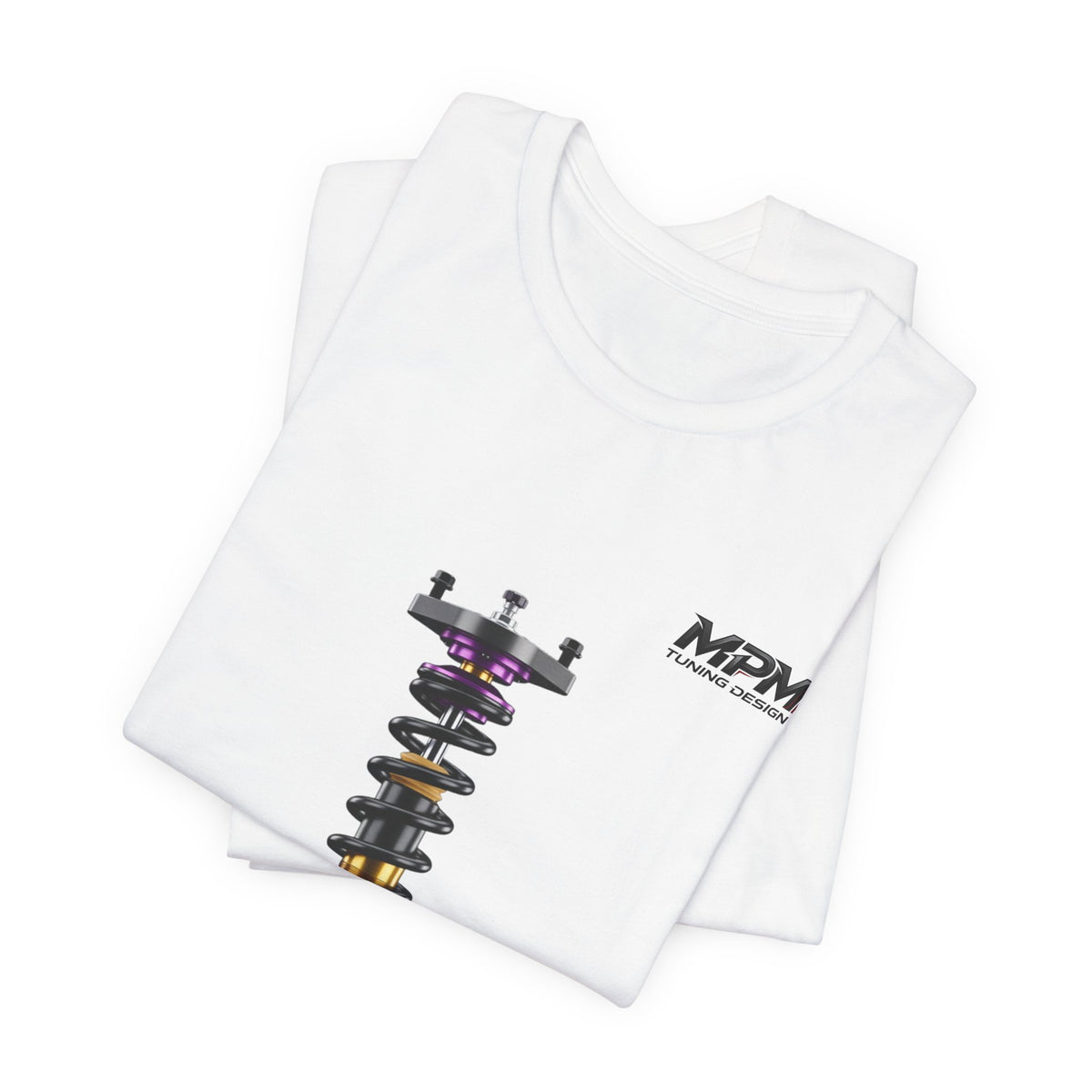 Coilover Shock Graphic Tee — Suspension Tuning T-Shirt | MPM Tuning Design