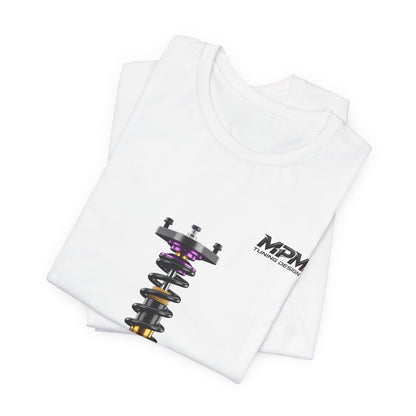 Coilover Shock Graphic Tee — Suspension Tuning T-Shirt | MPM Tuning Design