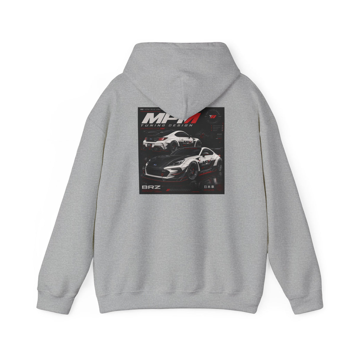 MPM Car Graphic Heavyweight Hoodie — Automotive Fleece Pullover | MPM Tuning Design