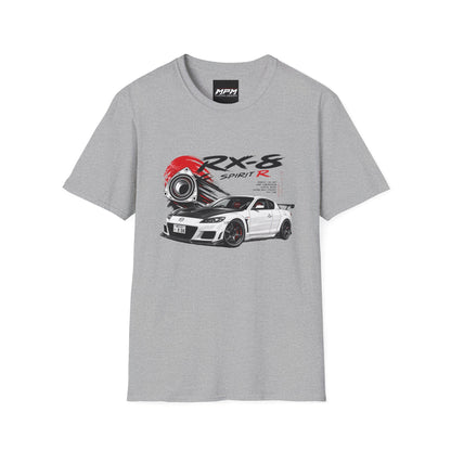 Mazda RX-8 Spirit R T-Shirt — Rotary Sports Car Graphic Tee | MPM Tuning Design
