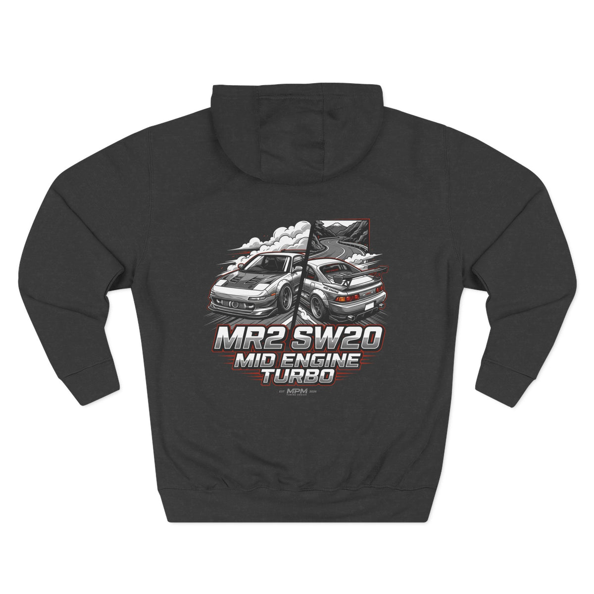 Toyota MR2 SW20 Mid-Engine Turbo Hoodie — Racing Graphic Fleece | MPM Tuning Design