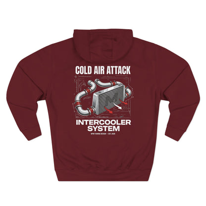 Cold Air Attack Hoodie — Intercooler Graphic JDM Fleece | MPM Tuning Design