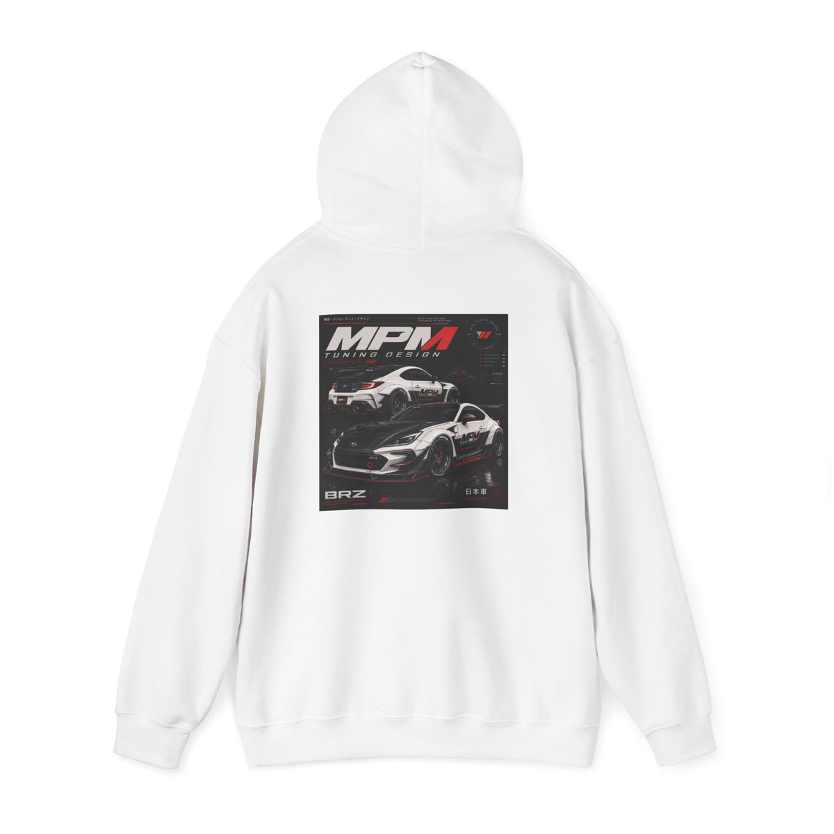 MPM Car Graphic Heavyweight Hoodie — Automotive Fleece Pullover | MPM Tuning Design
