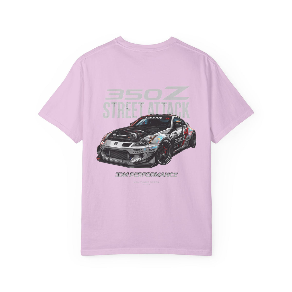 Nissan 350Z Street Attack T-Shirt — JDM Racing Car Graphic Tee | MPM Tuning Design