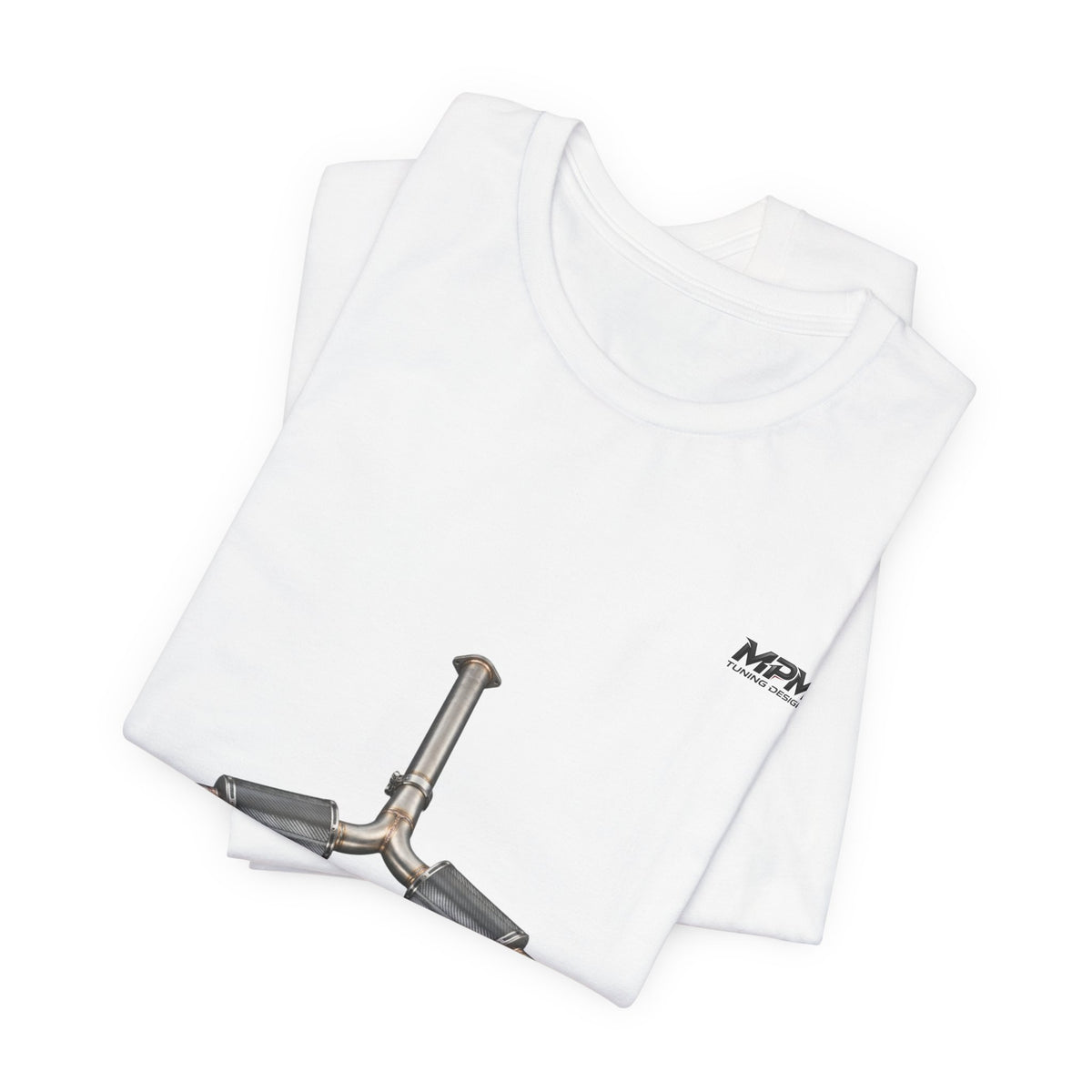 Exhaust Tip Graphic Tee — Quad Burnt Tip Muffler T-Shirt | MPM Tuning Design