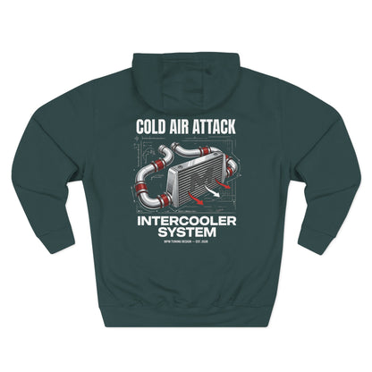 Cold Air Attack Hoodie — Intercooler Graphic JDM Fleece | MPM Tuning Design