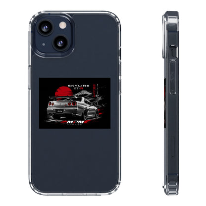 Clear Phone Case — Nissan Skyline GT-R Racing Car Graphic | MPM Tuning Design