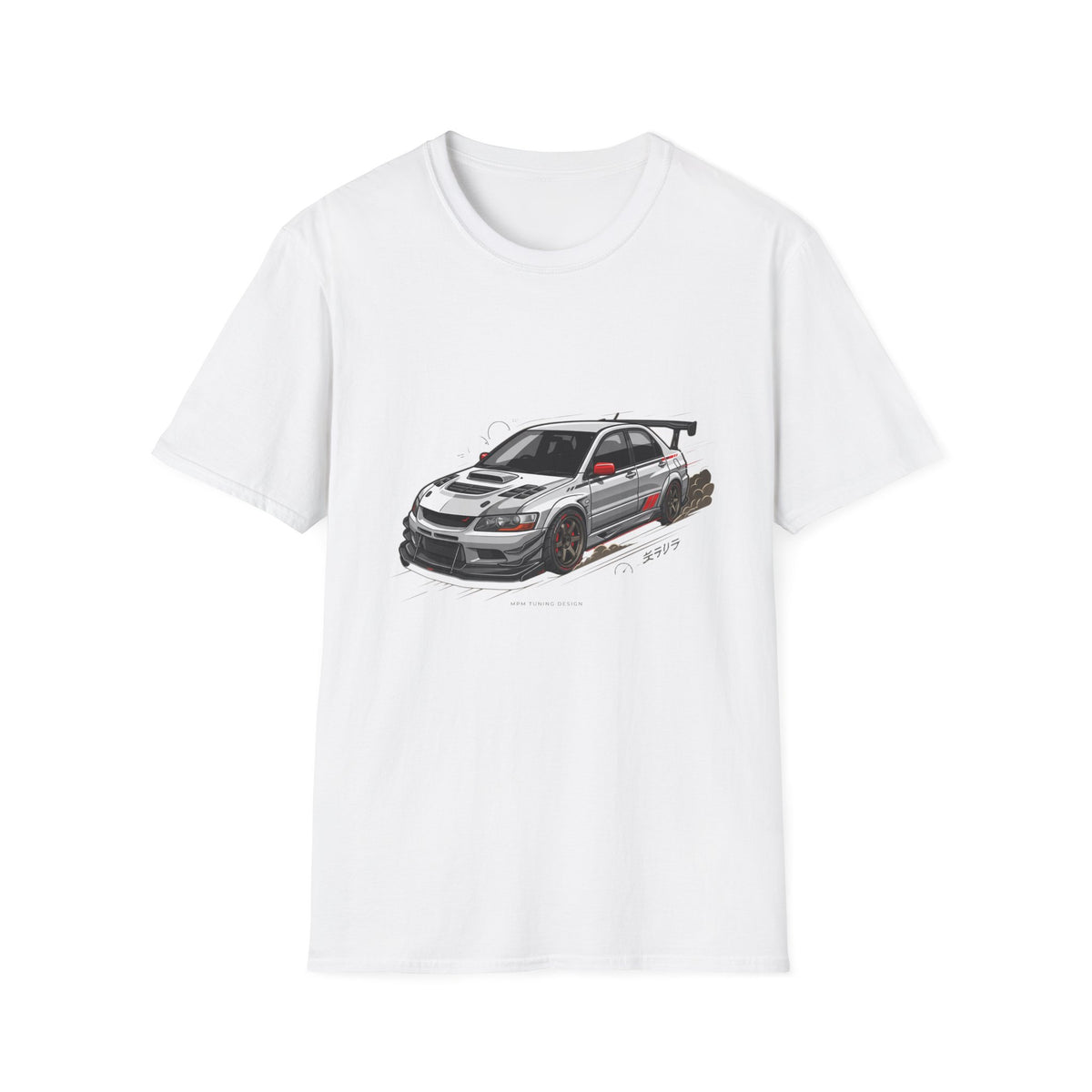 Rally Evo Car T-Shirt — Racing Mitsubishi Lancer Graphic Tee | MPM Tuning Design