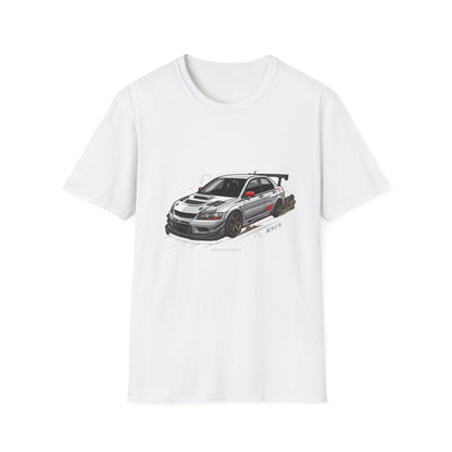 Rally Evo Car T-Shirt — Racing Mitsubishi Lancer Graphic Tee | MPM Tuning Design