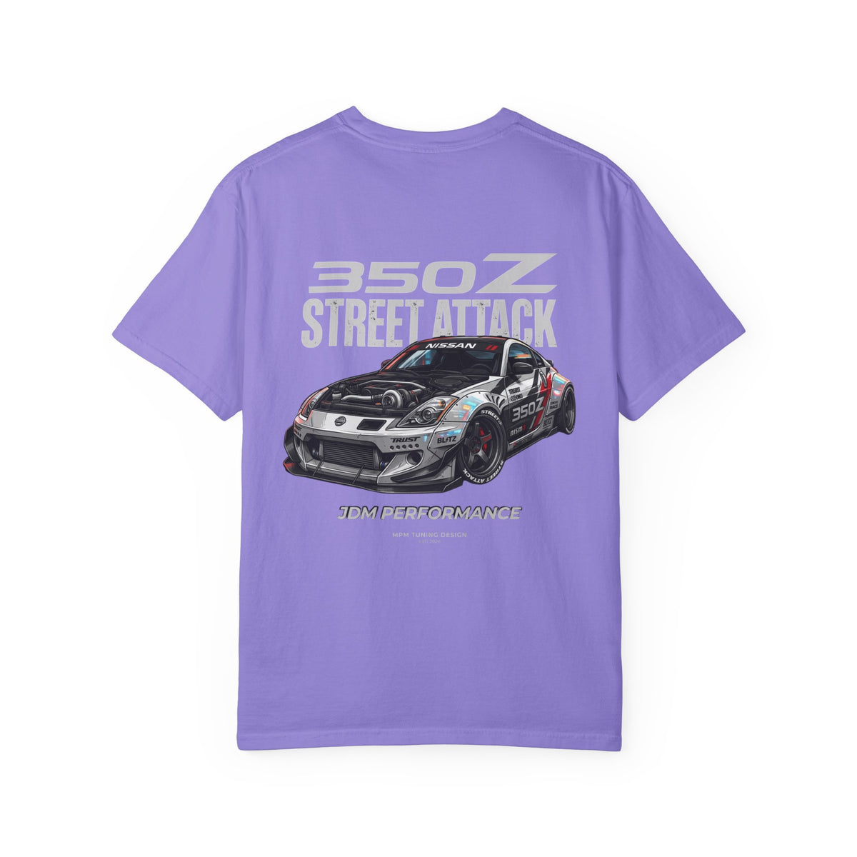 Nissan 350Z Street Attack T-Shirt — JDM Racing Car Graphic Tee | MPM Tuning Design
