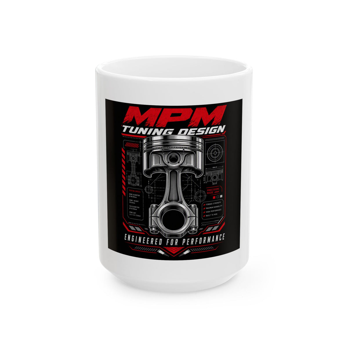 Turbocharger Ceramic Mug — Boost Your Passion 11oz &amp; 15oz | MPM Tuning Design