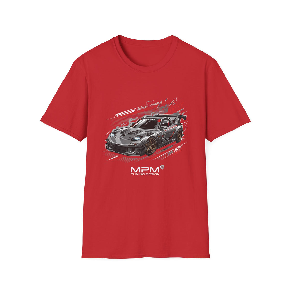 JDM Racing Car T-Shirt — Turbo Sports Coupe Graphic Tee | MPM Tuning Design