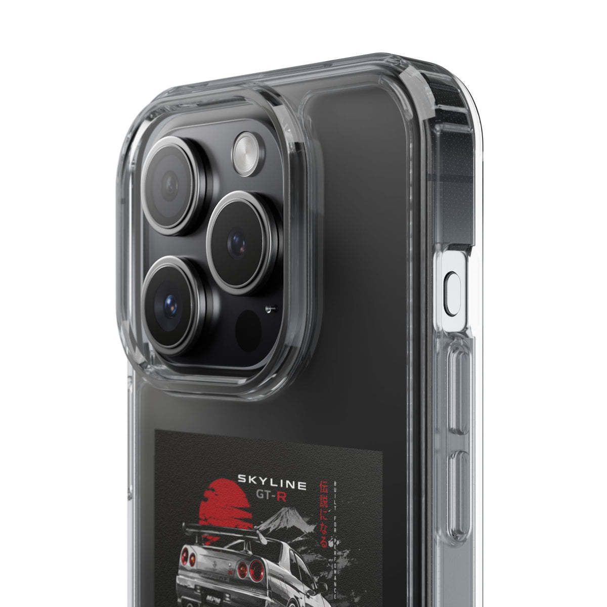 Clear Phone Case — Nissan Skyline GT-R Racing Car Graphic | MPM Tuning Design