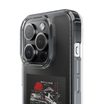 Clear Phone Case — Nissan Skyline GT-R Racing Car Graphic | MPM Tuning Design